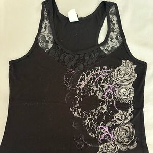 Women’s pretty lacy Harley tank top